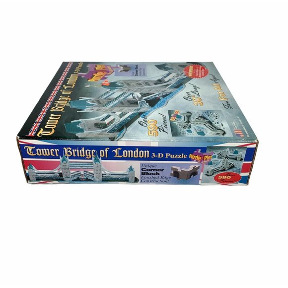 Vintage 1995 3D Puzzle Tower Bridge of London - Picture 9 of 11